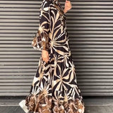 Robe de vacances ample imprimée