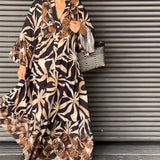 Robe de vacances ample imprimée