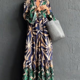 Robe de vacances ample imprimée