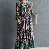 Robe de vacances ample imprimée