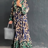 Robe de vacances ample imprimée
