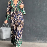 Robe de vacances ample imprimée