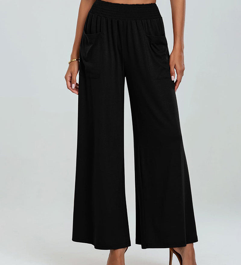 Pantalon Poche Taille Élastique Bootcut