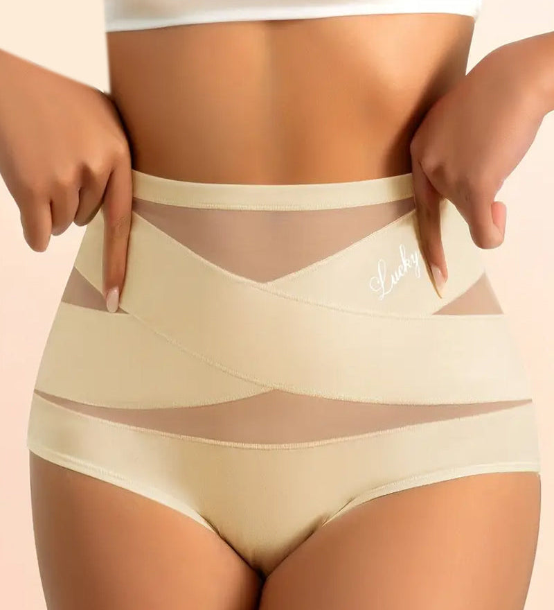 Sous-Vêtements Femme Taille Haute Sans Couture Contrôle Du Ventre Rehausse Fessier