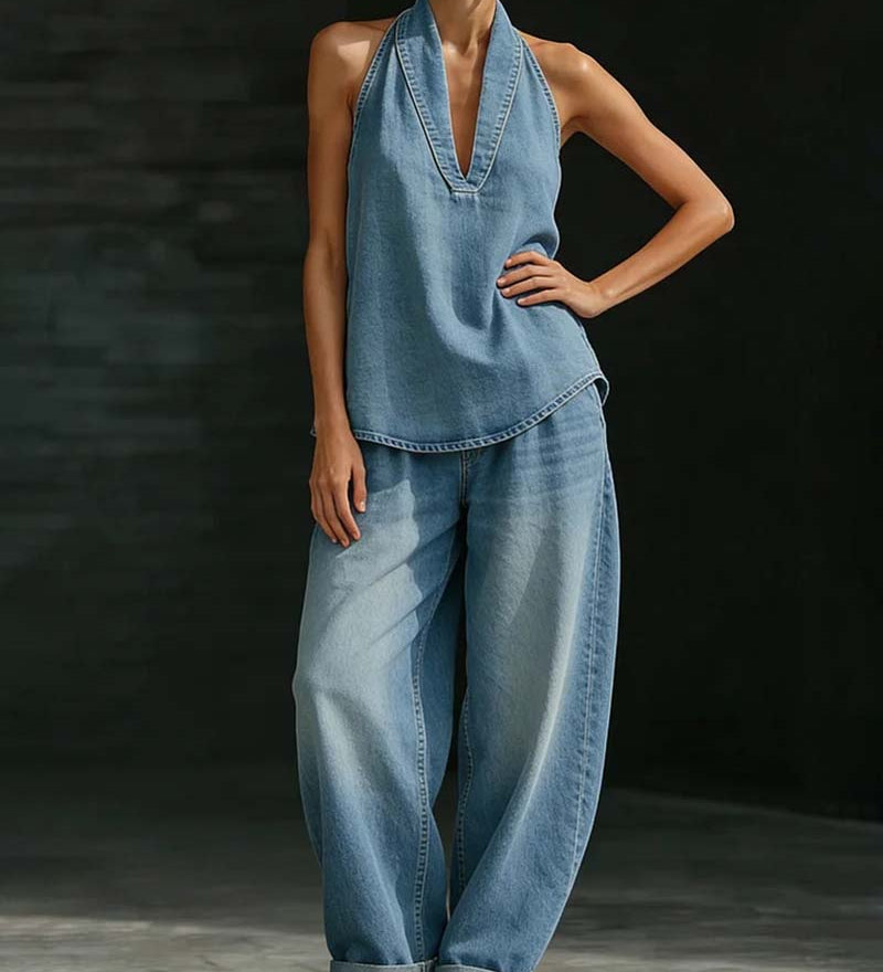 Set Mode Col Halter Jean