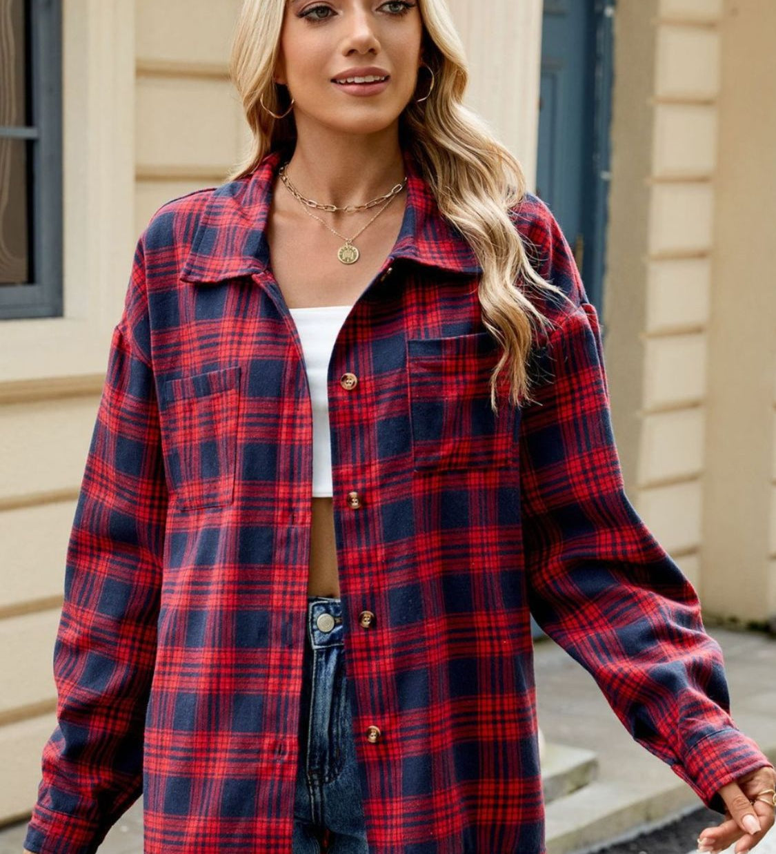 Oakley | Chemise à carreaux à manches longues pour femme