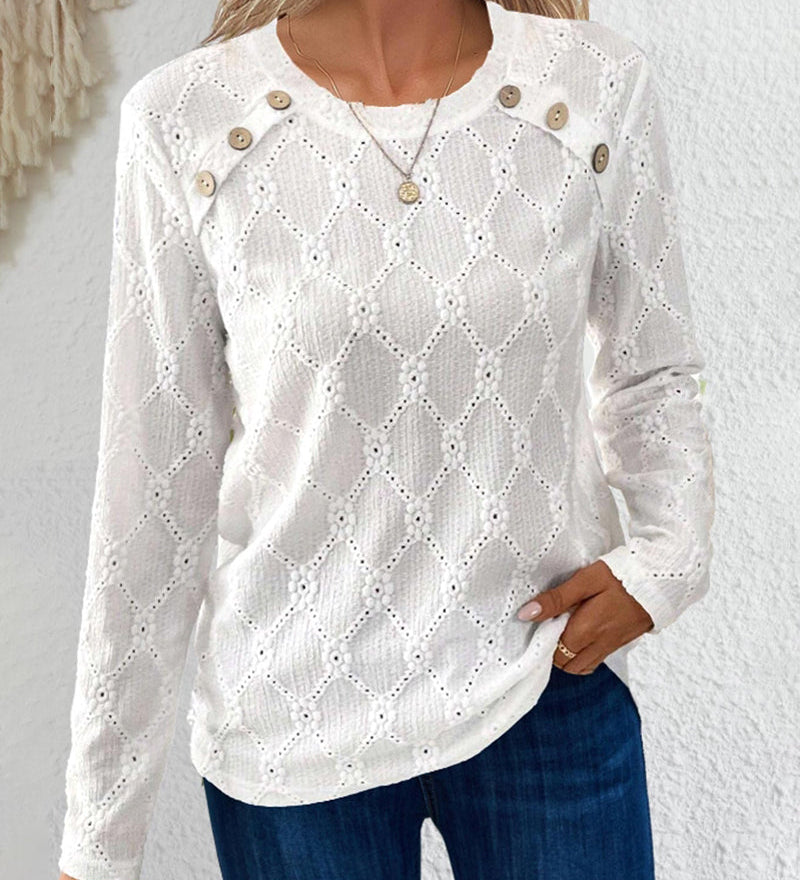 Haut avec boutons et manches longues