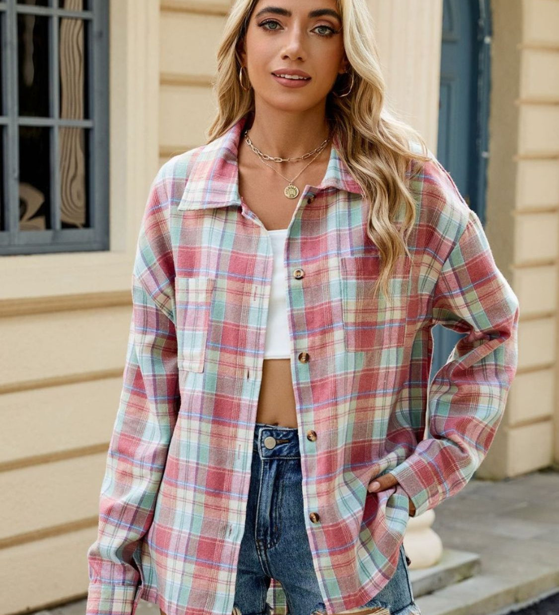 Oakley | Chemise à carreaux à manches longues pour femme