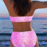 Bikini Imprimé Léopard Bandeau