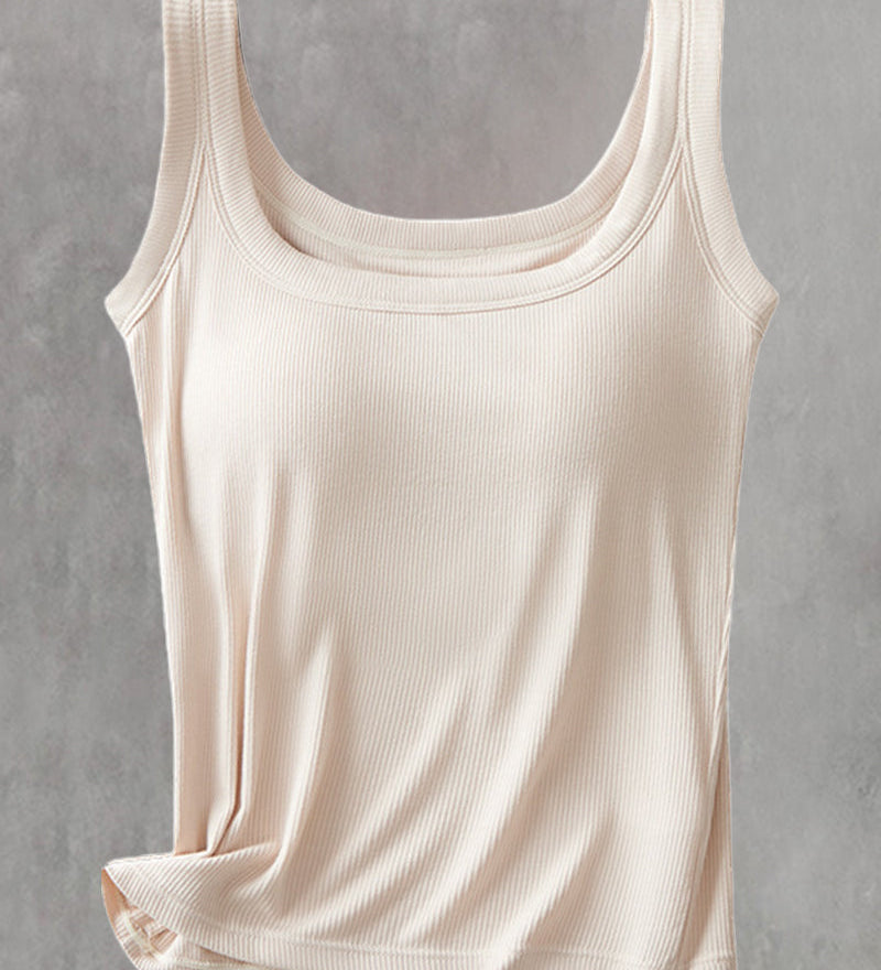 Débardeur Uni Avec Soutien-Gorge Intégré