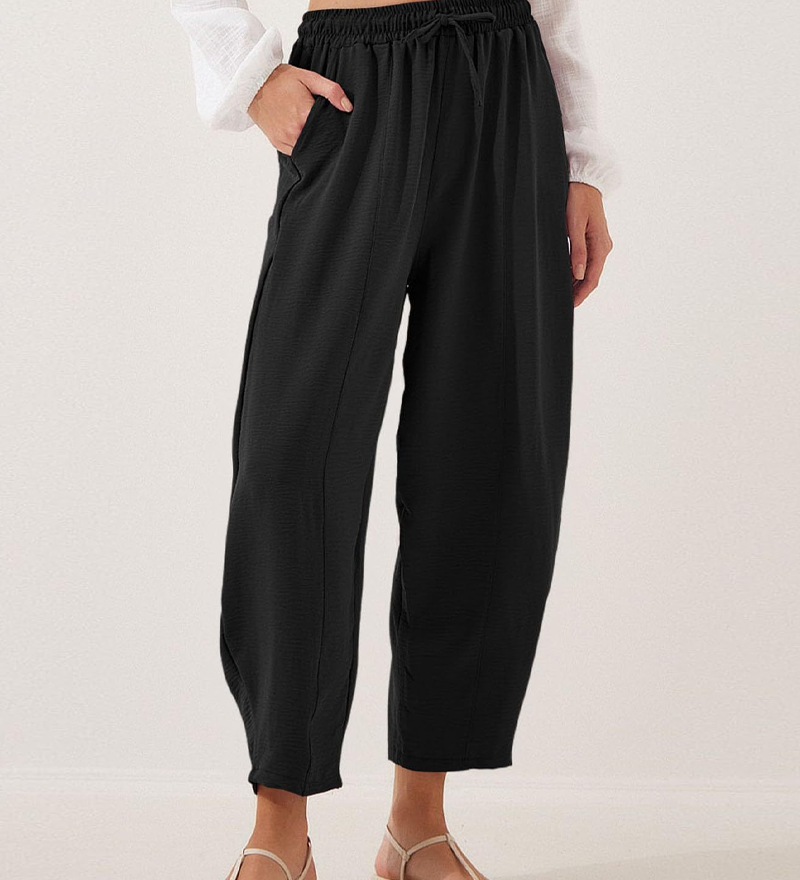 Pantalon Décontracté Cordon Poche