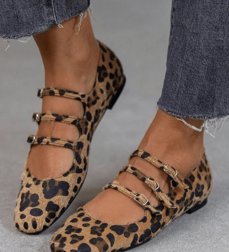 Angelie - Chaussures Imprimé Léopard