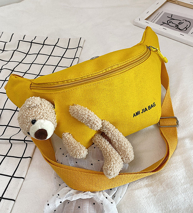 Sac à bandoulière en forme d'ours en peluche