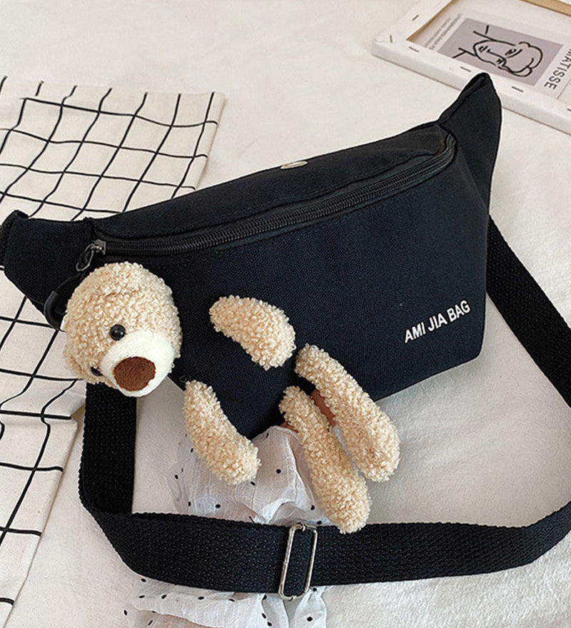 Sac à bandoulière en forme d'ours en peluche