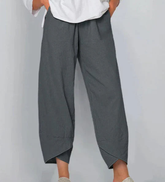 Cinzia | Pantalon large en lin pour femme