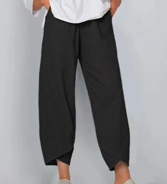 Cinzia | Pantalon large en lin pour femme