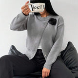 Pull Tendance Avec Ourlet Fendu