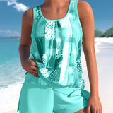 Ensemble de maillot de bain tankini imprimé coco