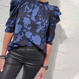 Blouse Manche Bouffante Volant
