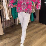 Blouse imprimée ample et polyvalente