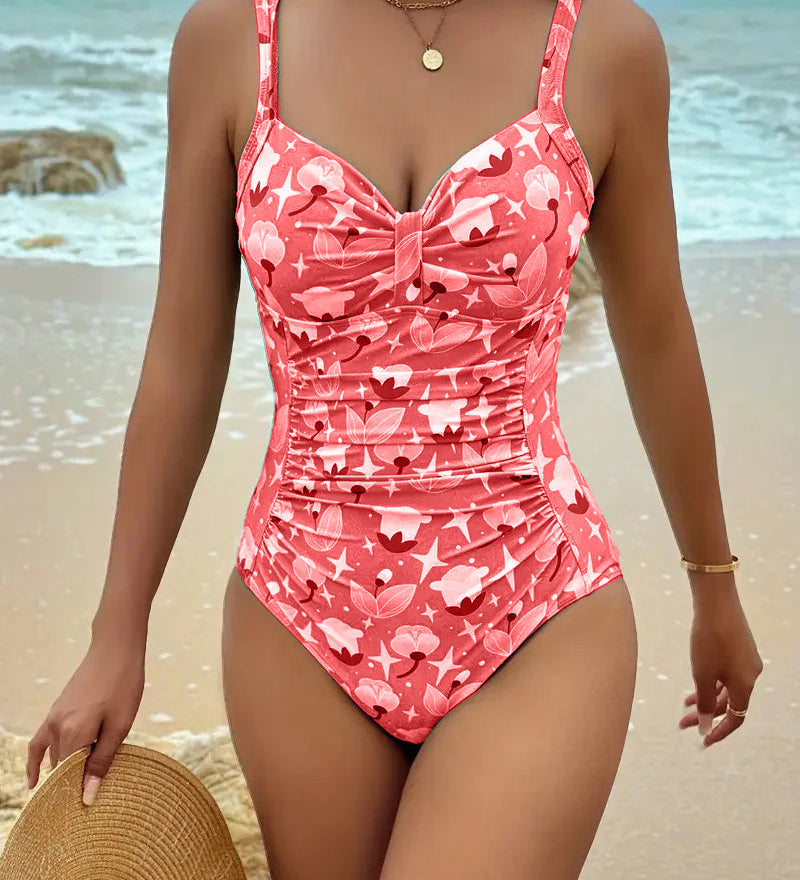 Maillot De Bain Une Pièce Débardeur Imprimé