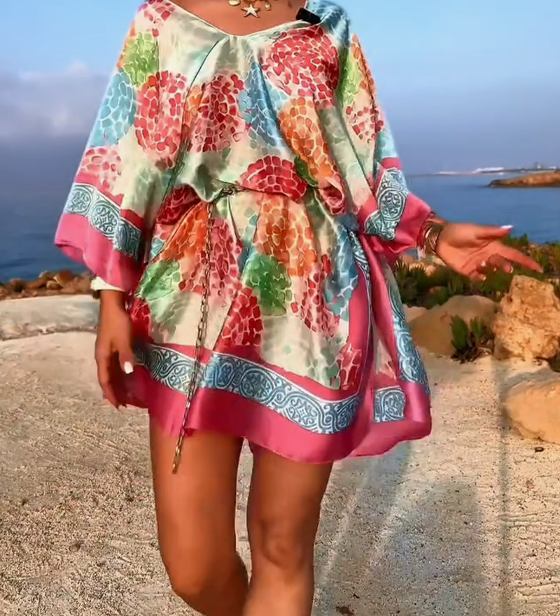 Paréo Imprimé Resort Maillot de Bain