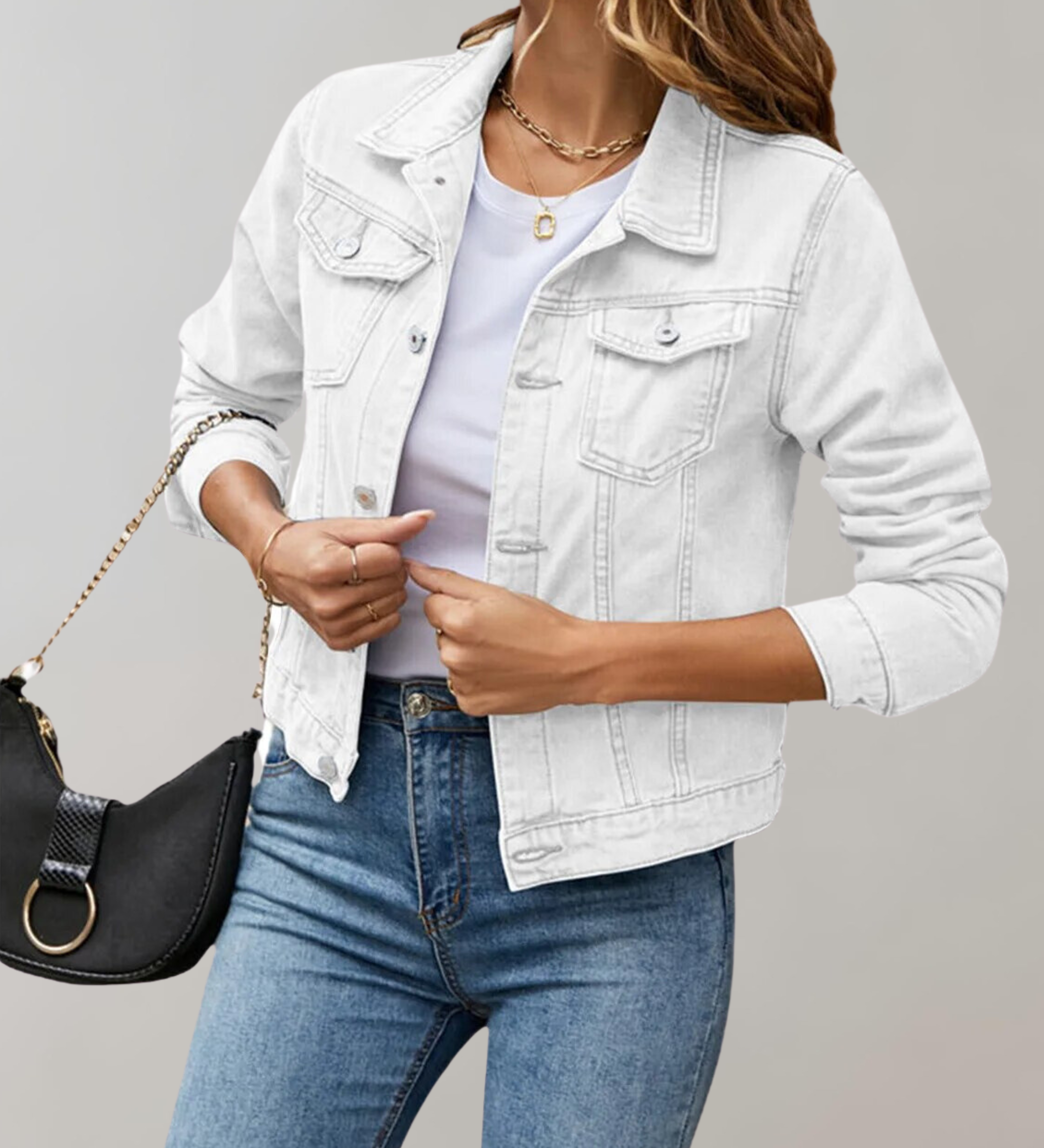 Lucinda | Chemise Décontractée à Manches Longues avec Col Simple pour Femme