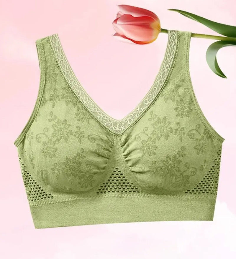 Soutien-Gorge Gainant En Coton Pur Confortable Et Sans Boutons