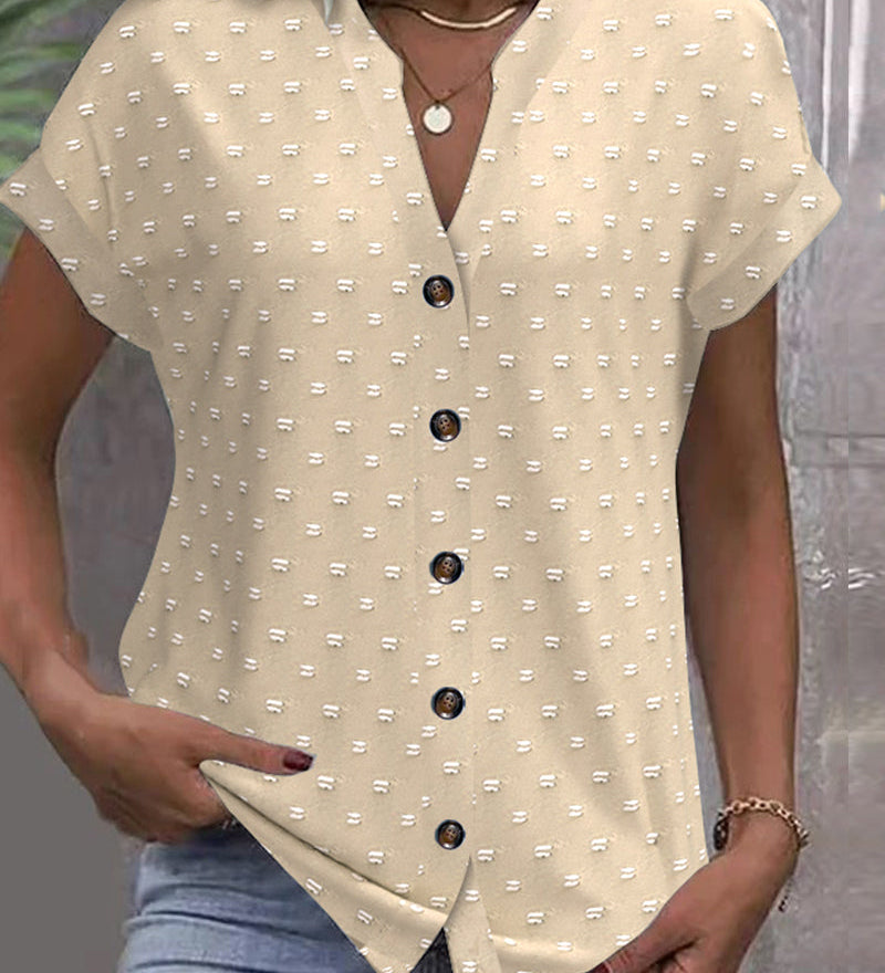 Blouse À Épaule Tombante Bleue