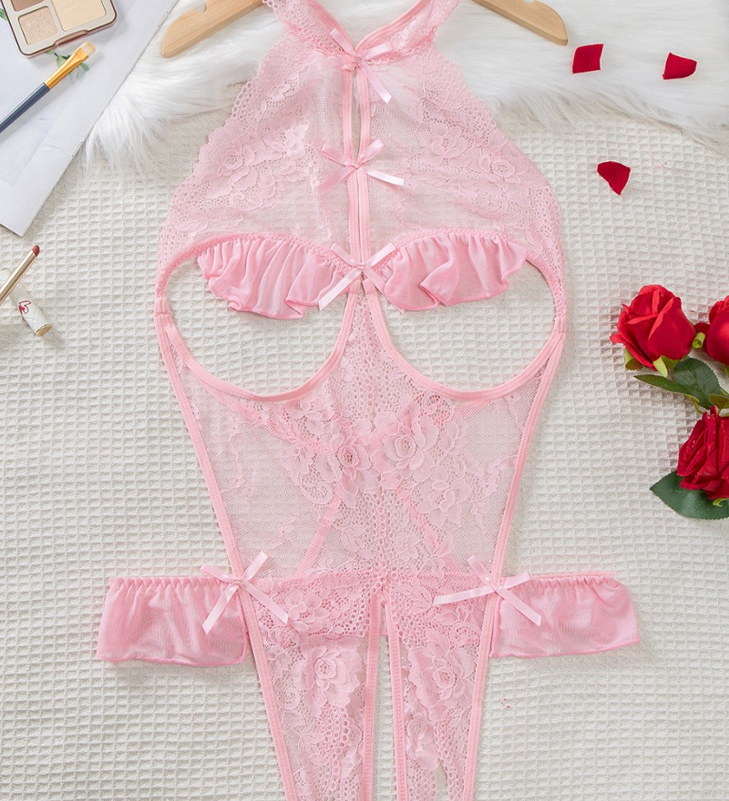 Sous-Vêtement Sexy En Dentelle Avec Décolleté