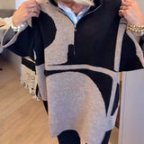 Pull À Demi-Zip Avec Col Montant Tendance