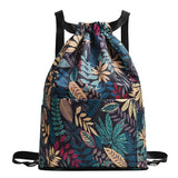 Sac à bandoulière avec cordon de serrage de style ethnique