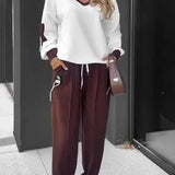Ensemble Sweat-Shirt Et Jogging Color Block