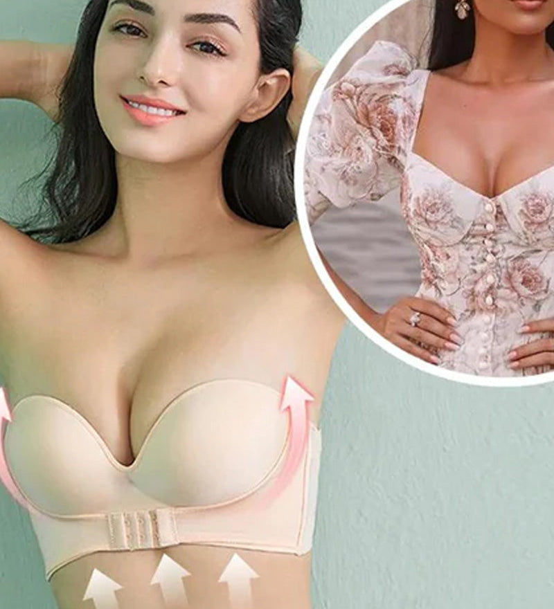 Soutien-gorge sans bretelles avec boucle sur le devant