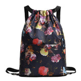 Sac à bandoulière avec cordon de serrage de style ethnique