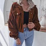 Lyra | Veste courte tendance en velours côtelé pour femme