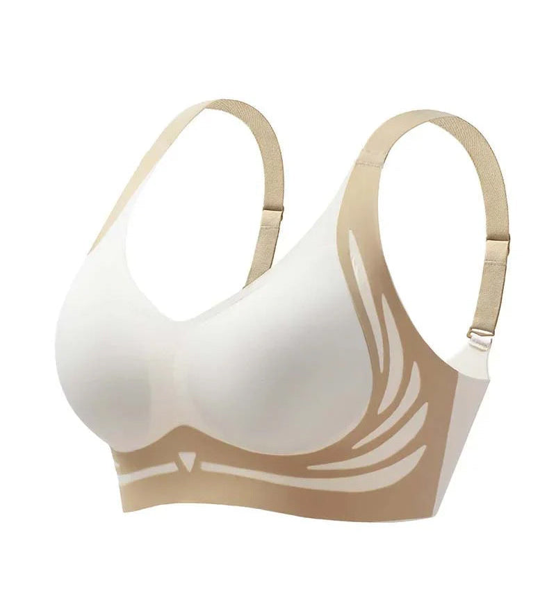 Soutien-gorge push-up sans armatures liftant anti-relâchement