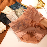 Culotte Taille Haute En Dentelle Pour Femmes