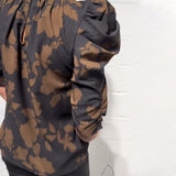 Blouse Manche Bouffante Volant