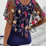 Blouse Brodée Maille Robust
