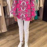 Blouse imprimée ample et polyvalente