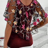 Blouse Brodée Maille Robust