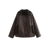 Helga | Veste à col à manches longues au style hivernal pour femme