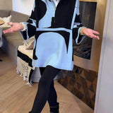 Pull À Demi-Zip Avec Col Montant Tendance