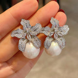 Annick | Boucles d'oreilles avec perle