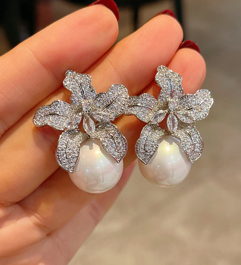 Annick | Boucles d'oreilles avec perle