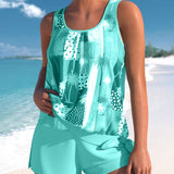 Ensemble de maillot de bain tankini imprimé coco