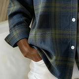 Chemise Avec Motif En Carreaux Et Col Revers