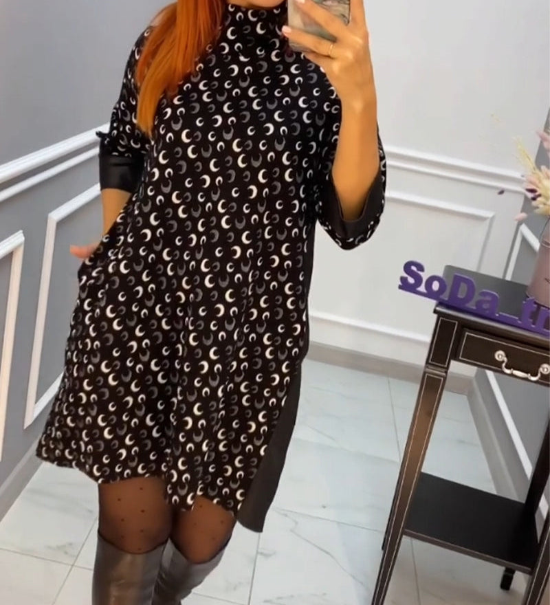 Robe papillon imprimée décontractée
