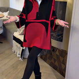 Pull À Demi-Zip Avec Col Montant Tendance
